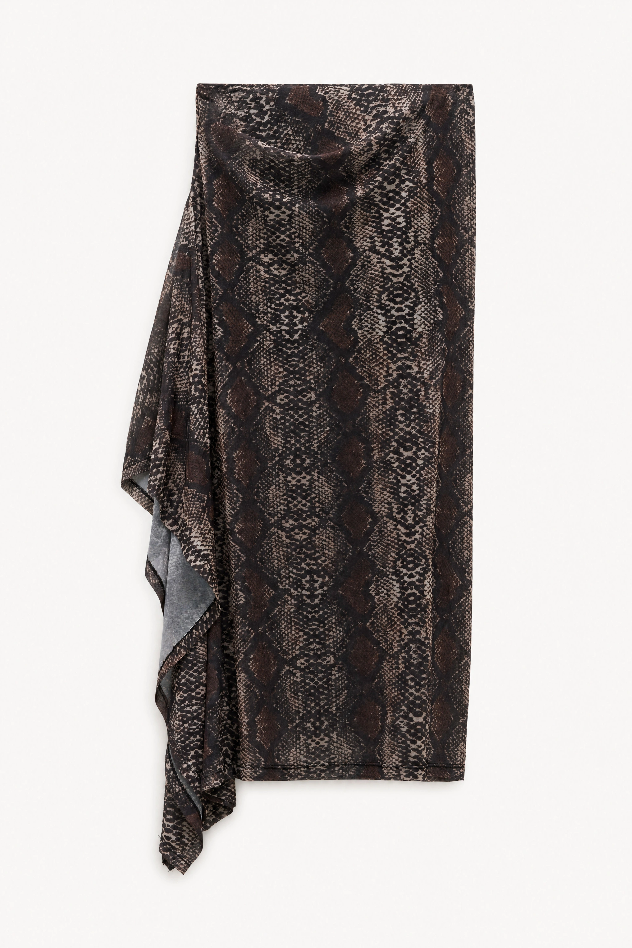 Midi Skirt with Flounce