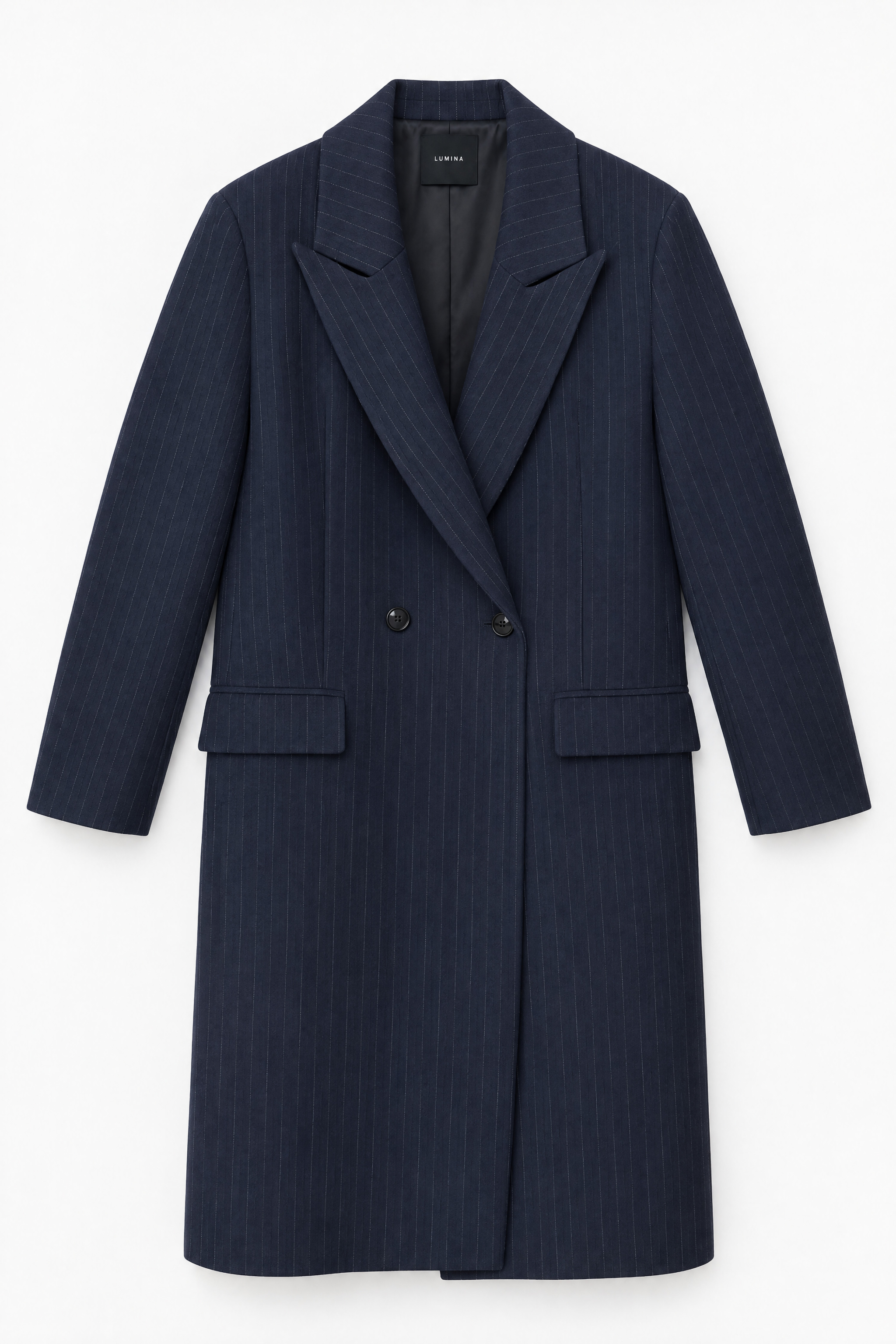 Midi Coat with Embroidery