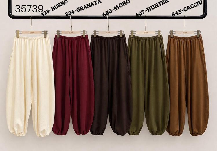 High‑Waist Balloon Jogger Trousers