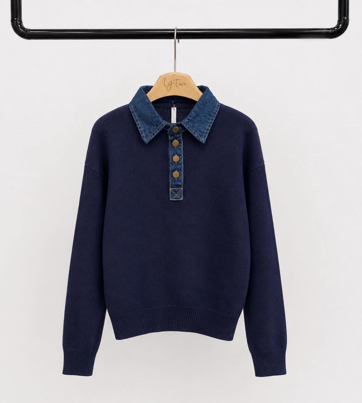 Polo Collar Sweater