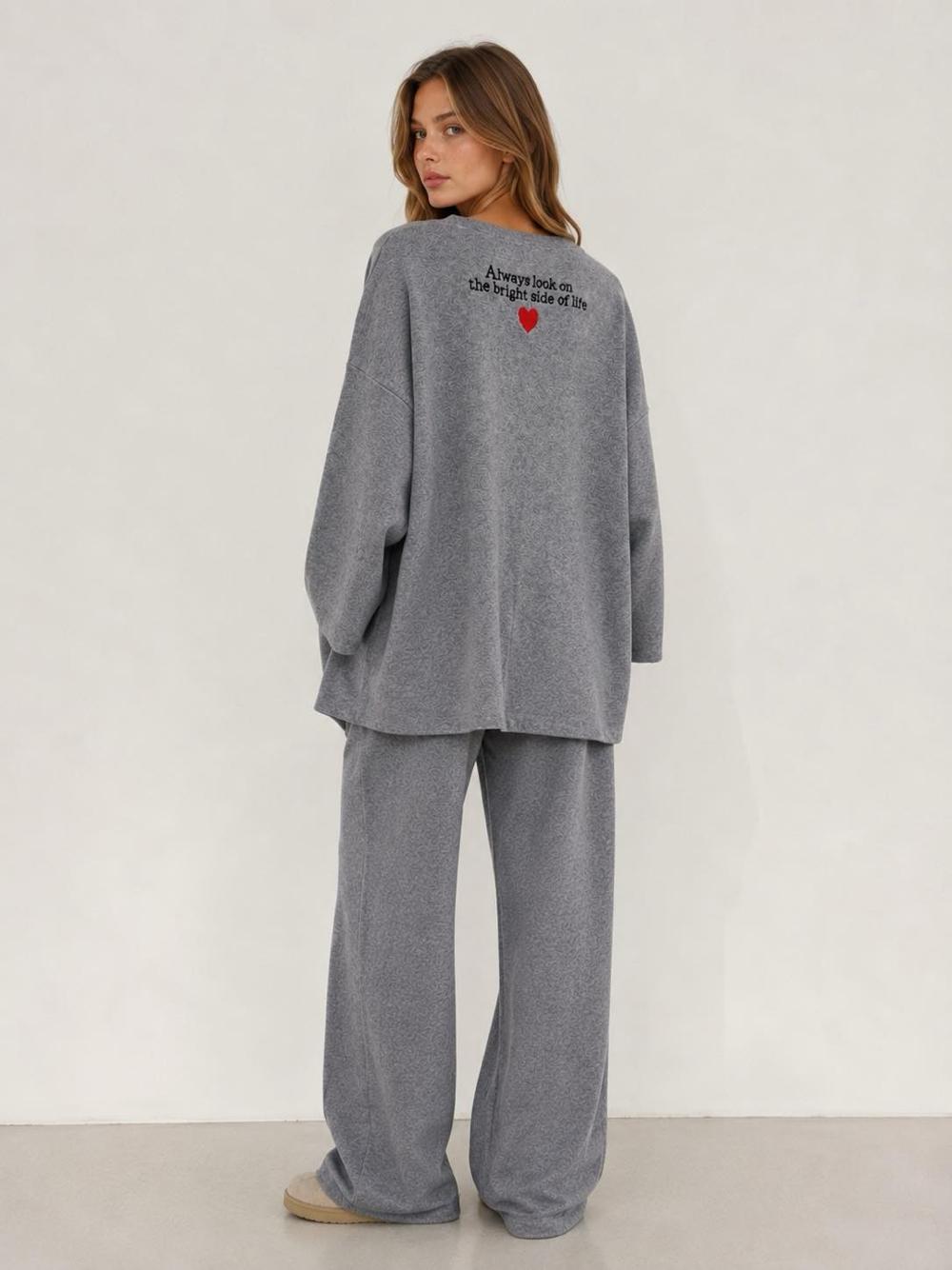 Oversized Cardigan with Embroidery