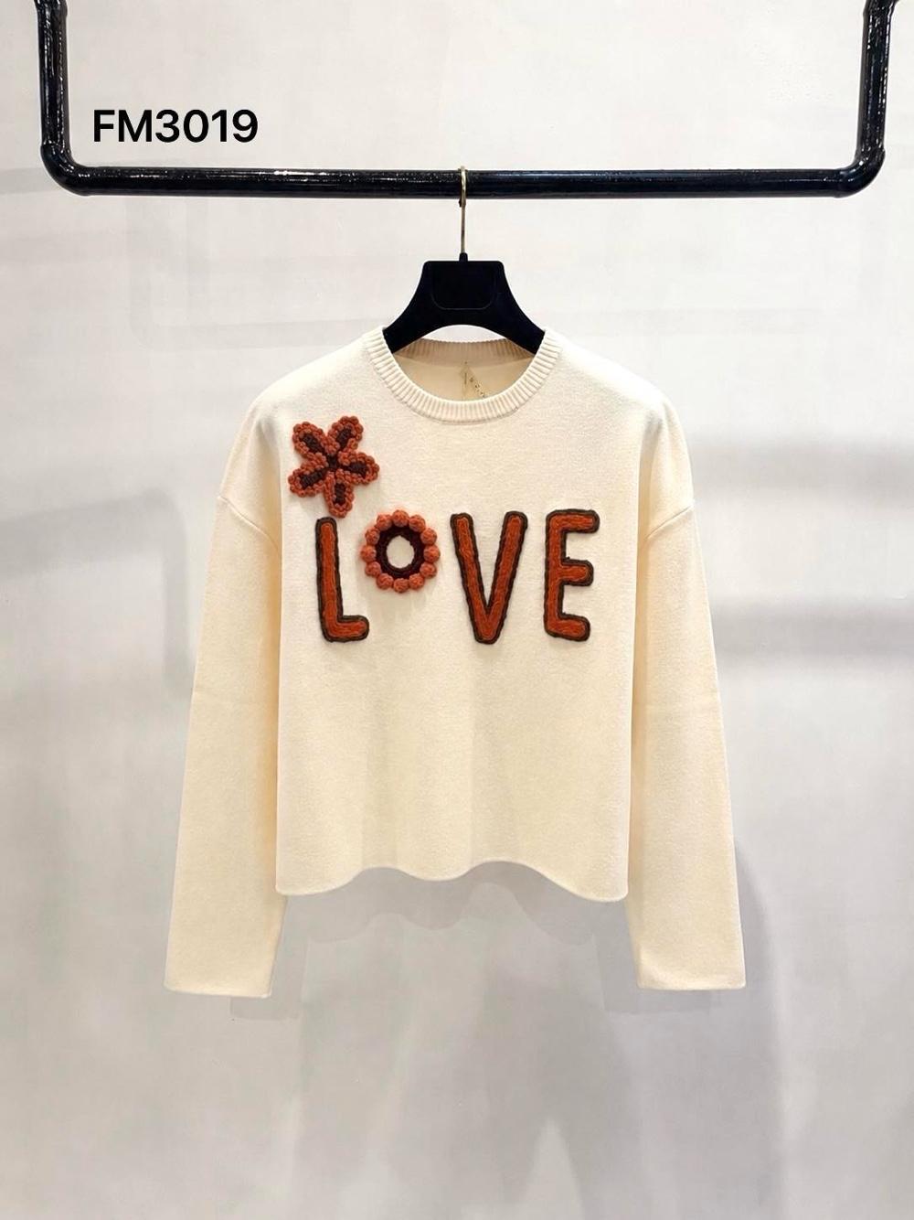 Relaxed Sweater with Embroidery