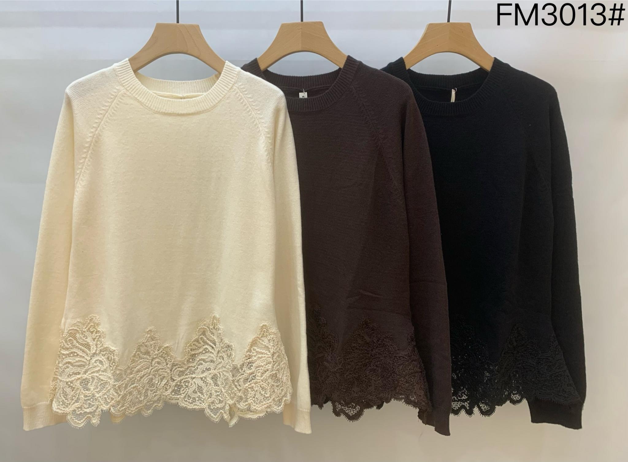 Regular Lace-Trim Sweater