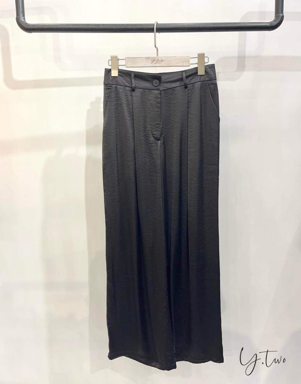 Wide-Leg Trousers with Pleats