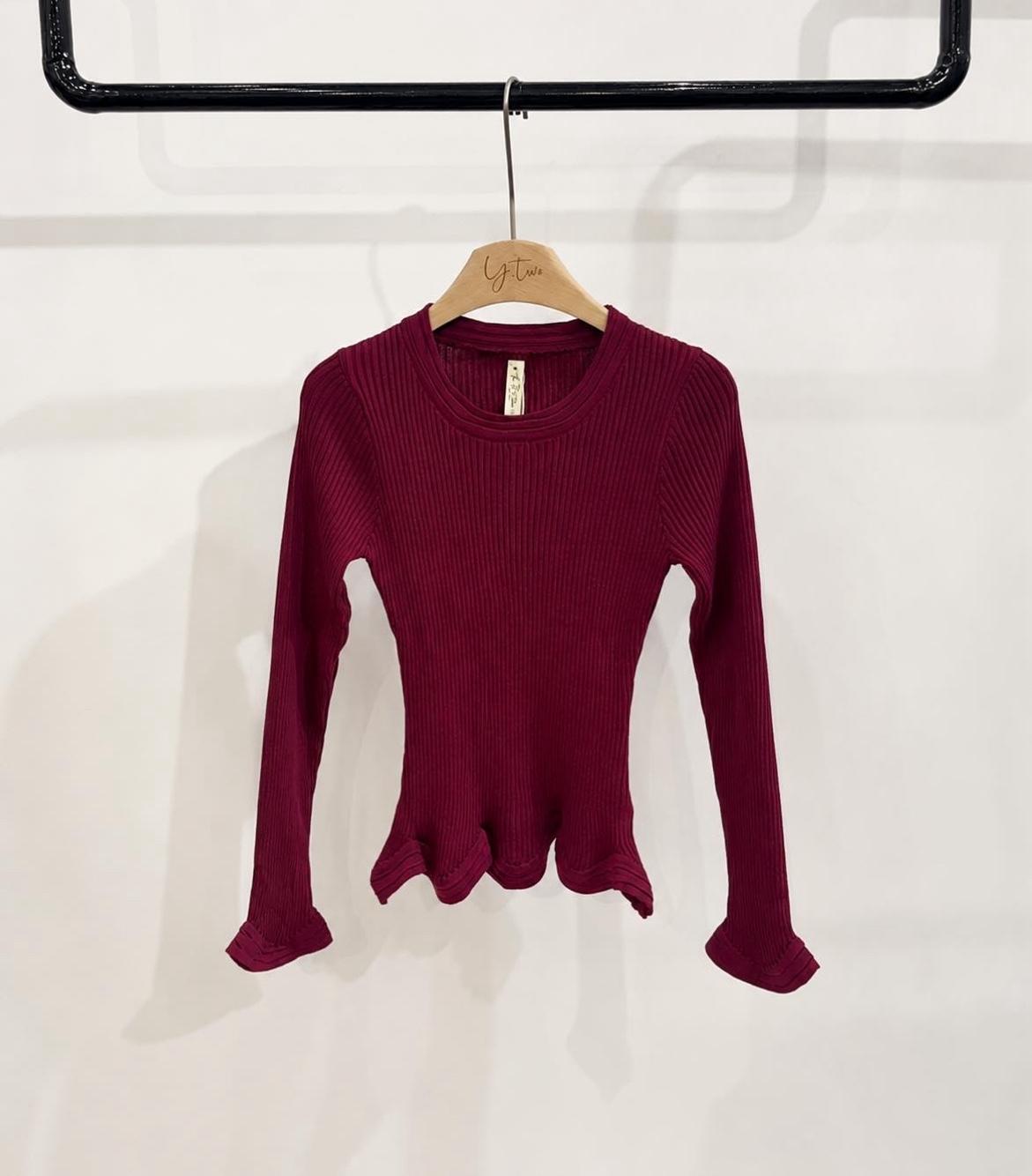 Fitted Peplum Top