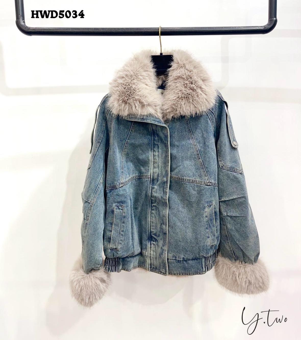 Bomber Jacket with Faux-Fur Collar