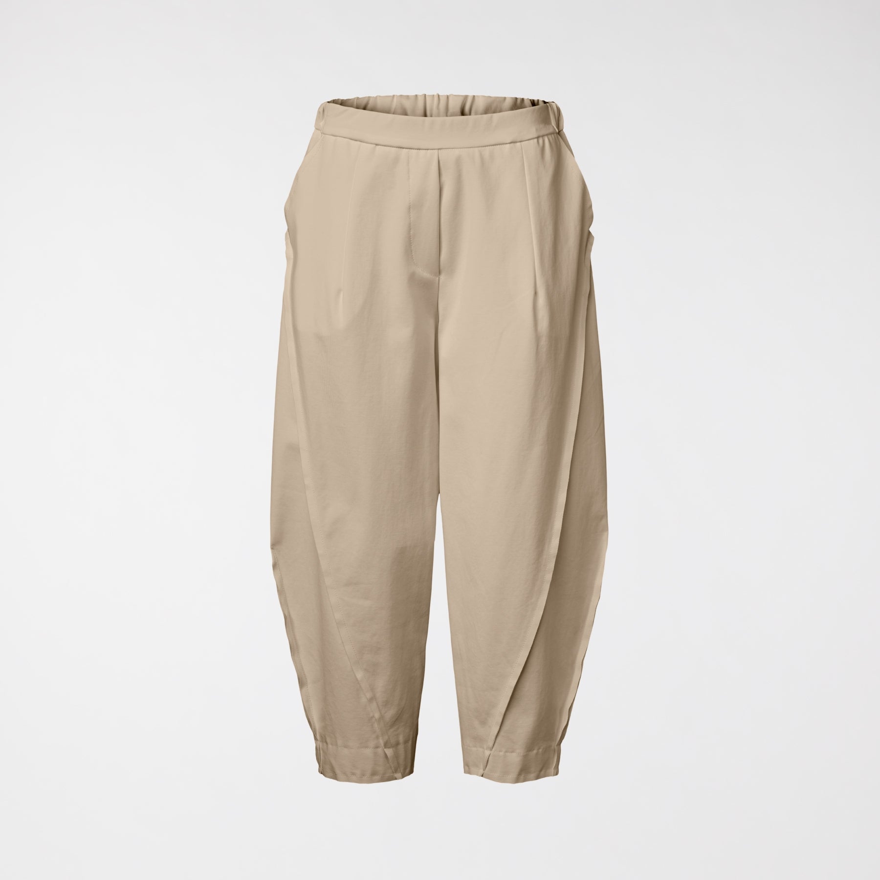 Elastic-waist Balloon Pants