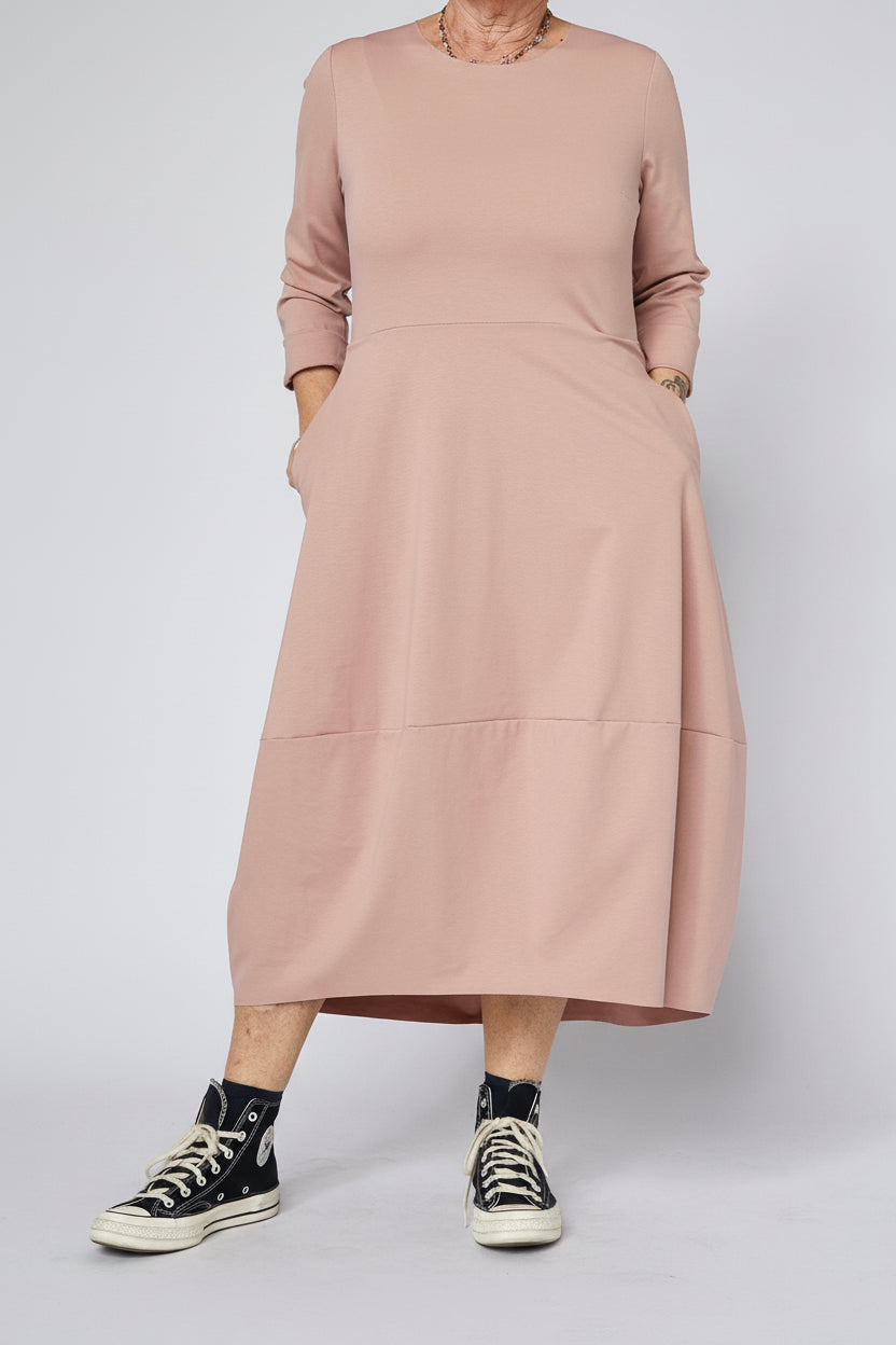 Bubble Midi Dress with Pockets