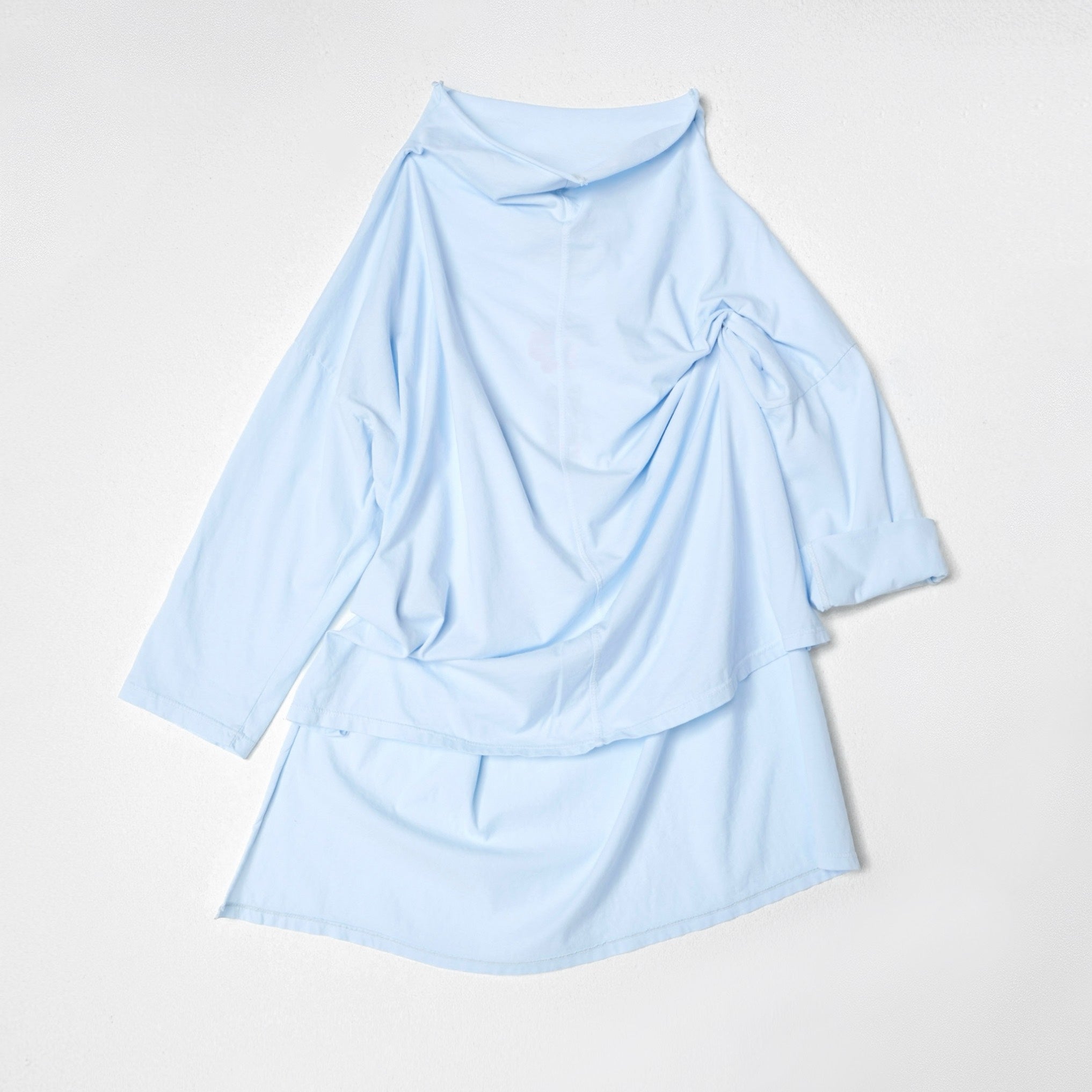 Oversized T-shirt with Funnel Neck