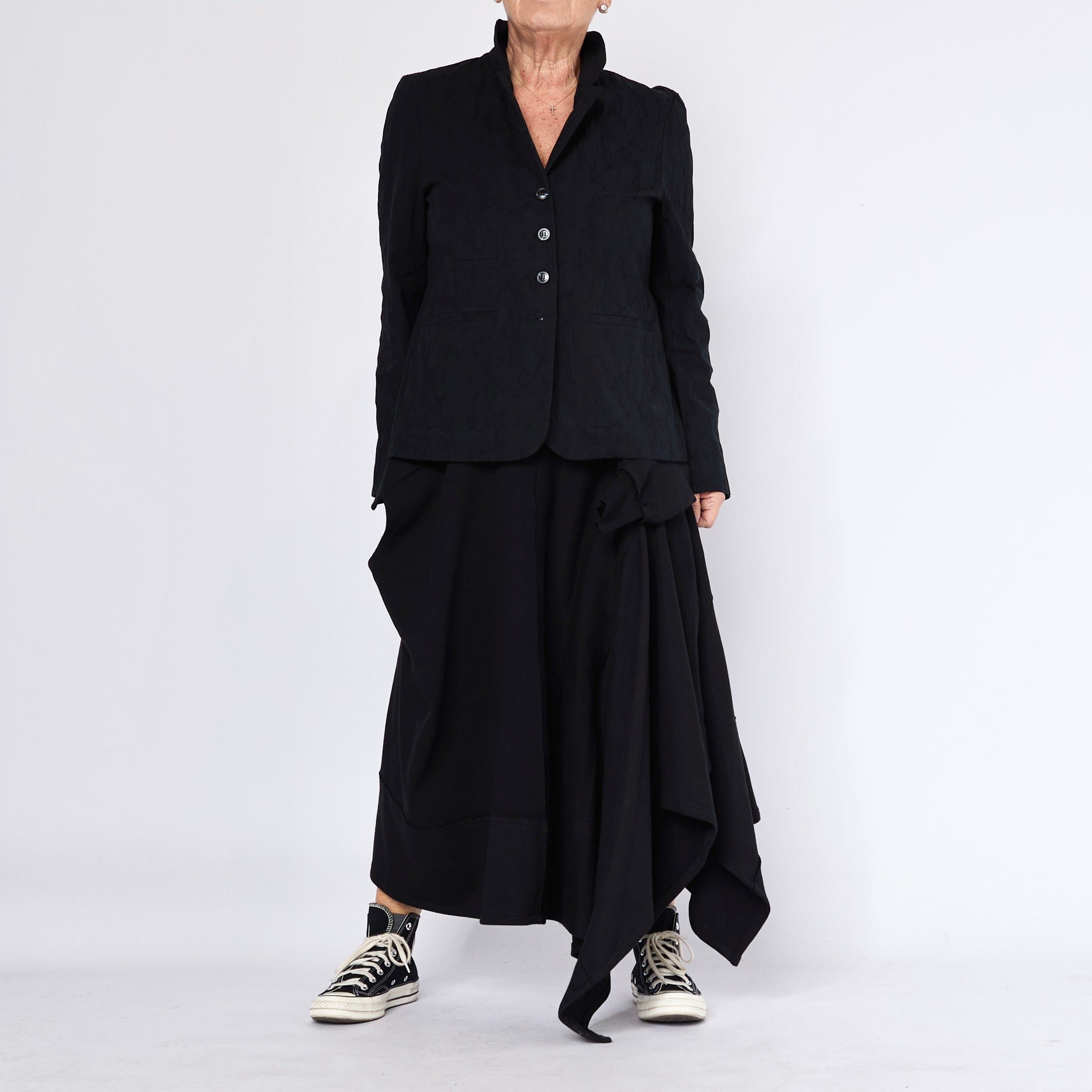Loose Asymmetric Midi Skirt
